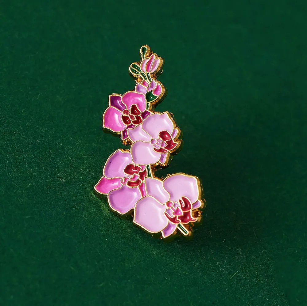 Brooches - Pin Orchid - PINPINPIN.IT