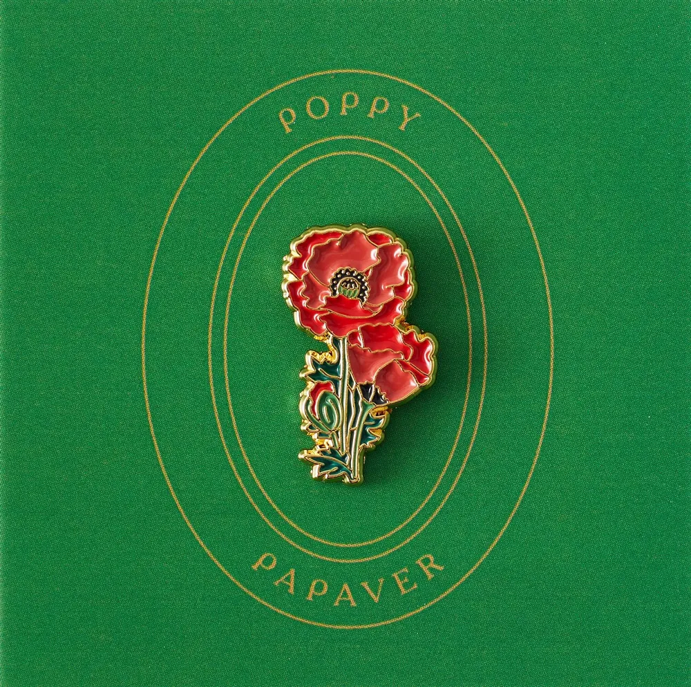 Brooches - Pin Poppy - PINPINPIN.IT