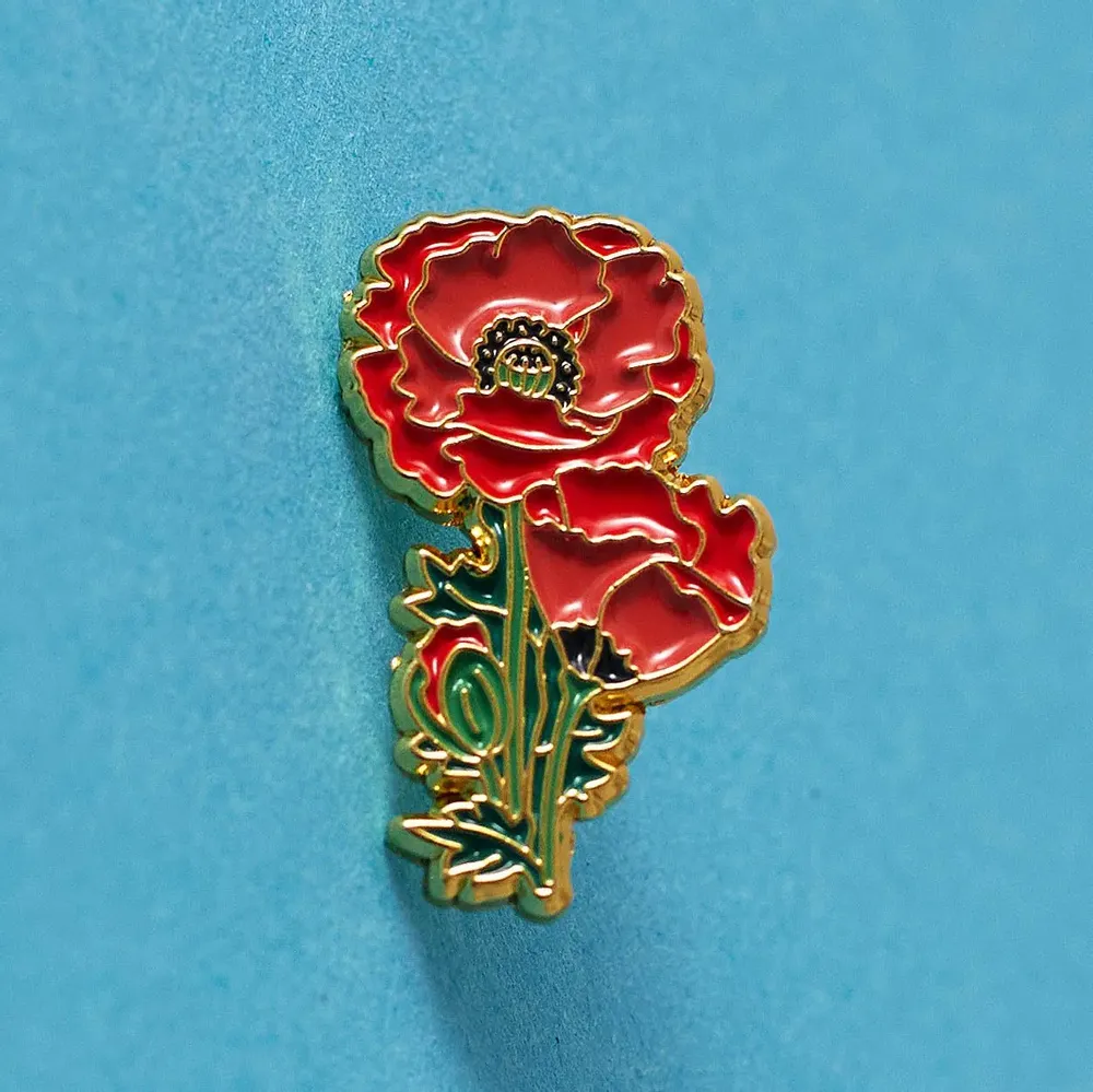 Brooches - Pin Poppy - PINPINPIN.IT