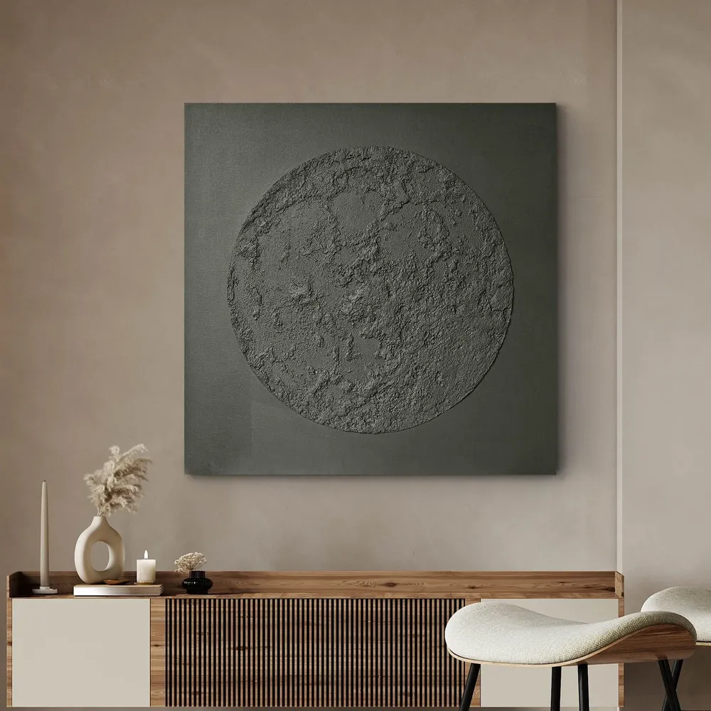 Paintings - Handmade abstract paintings textured series « Moon » - MATISS ART STUDIO