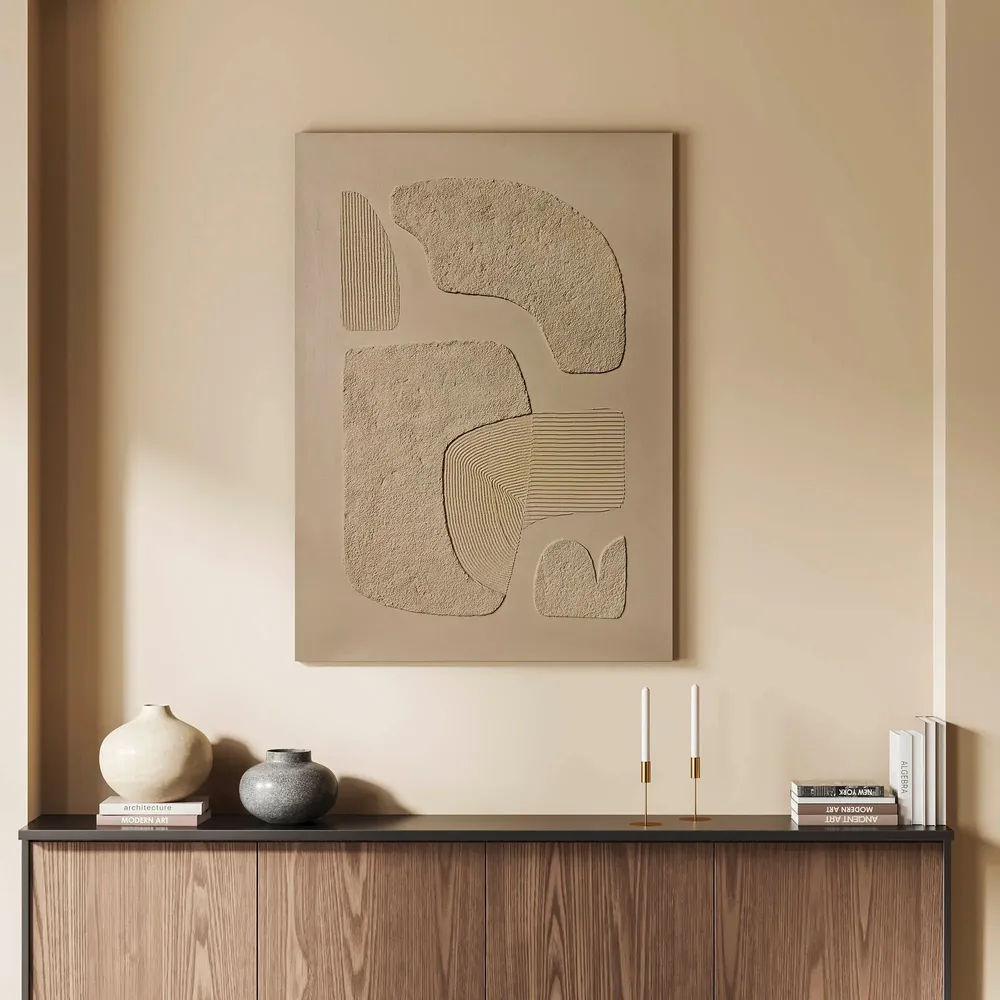Paintings - Handmade abstract textured paintings series « Bay » - MATISS ART STUDIO