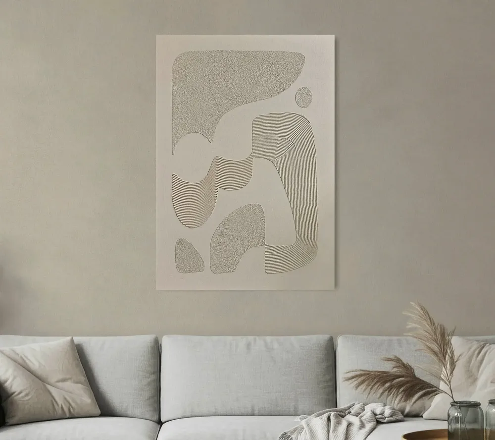 Paintings - Handmade abstract textured paintings series « Bay » - MATISS ART STUDIO
