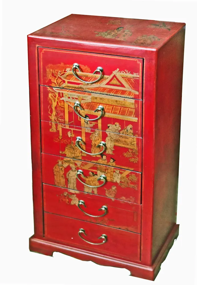 Decorative objects - Ming Chiffonier with Six Drawers - GALERIE D'ORIENT