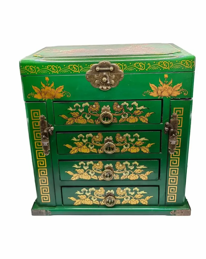 Design objects - Lacquered Jewelry Cabinet - GALERIE D'ORIENT
