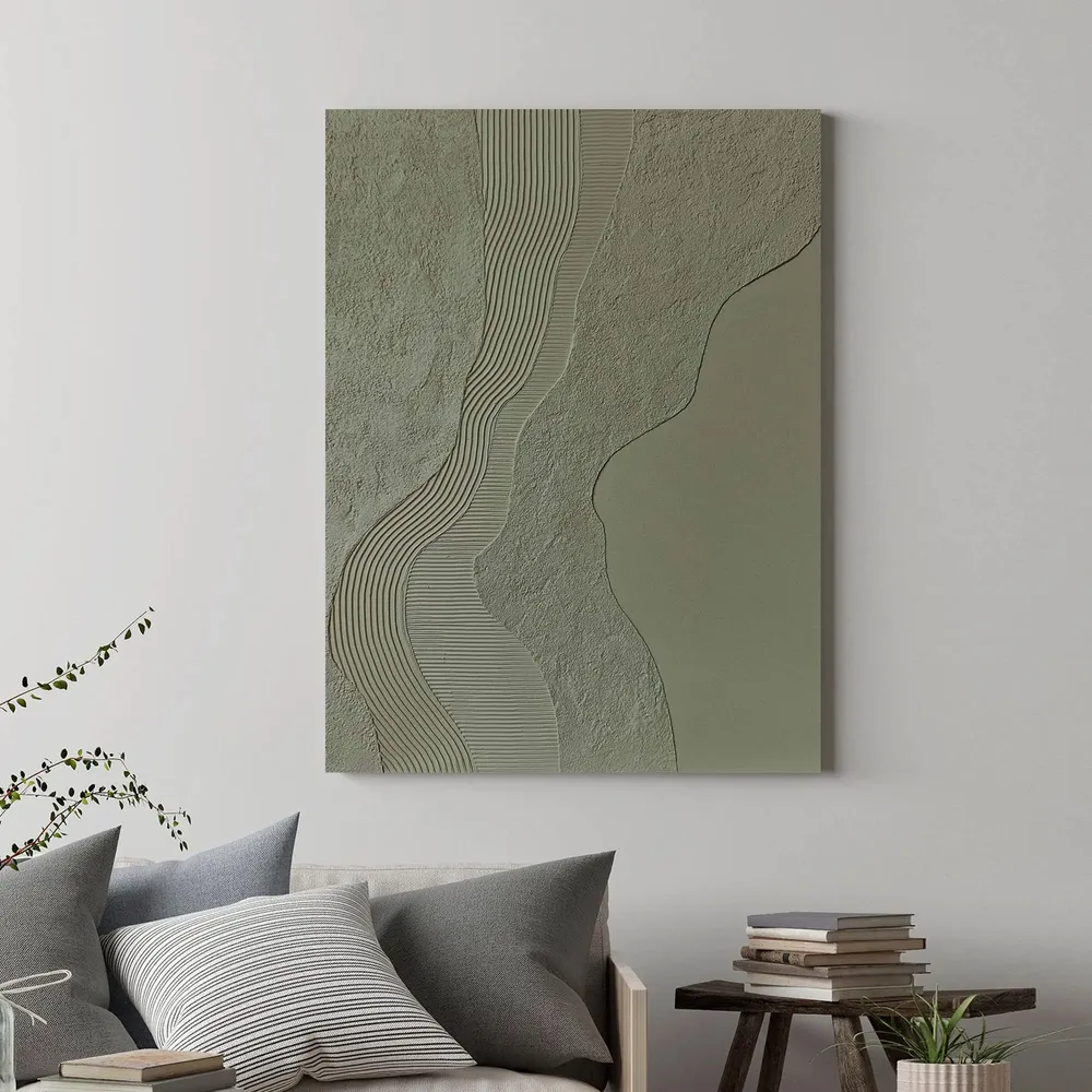 Office design and planning - Handmade abstract paintings textured series « Nile » - MATISS ART STUDIO