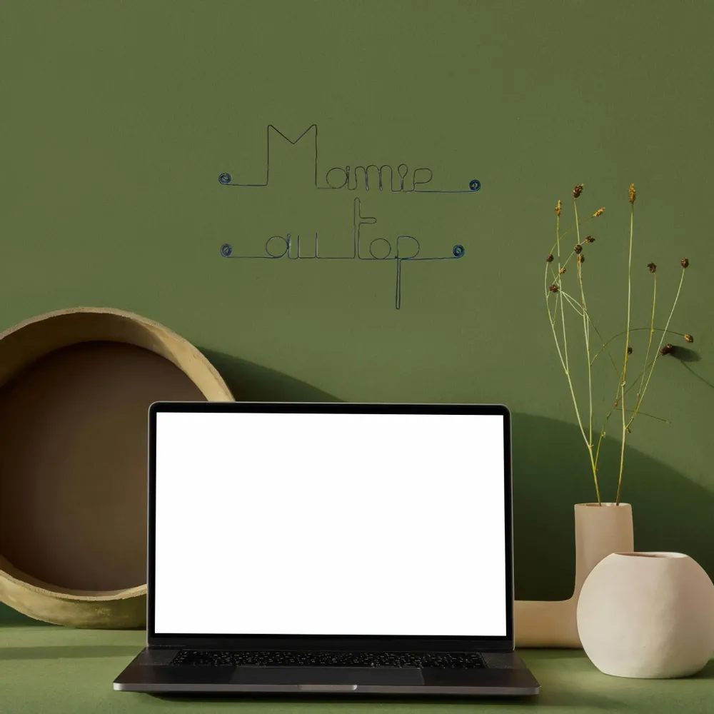 Other wall decoration - Wire Wall Decoration\" Granny at the top\ "” - to be punched - BIJOUX DE MUR