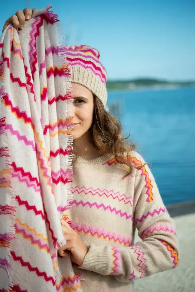 Scarves - Cashmere Scarf, Pullover & Beanie Fair Isle - CUTE STUFF GMBH