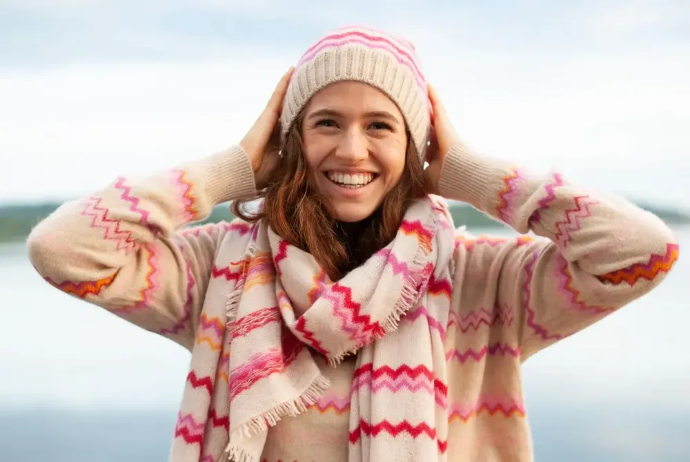 Scarves - Cashmere Scarf, Pullover & Beanie Fair Isle - CUTE STUFF GMBH