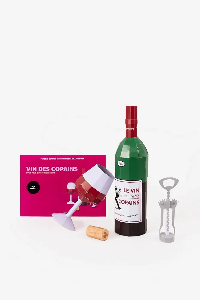 Gifts - Vin des Copains folding to assemble - CINQPOINTS