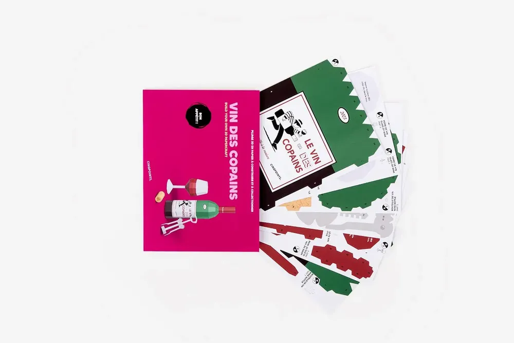 Gifts - Vin des Copains folding to assemble - CINQPOINTS