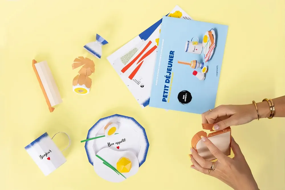 Cadeaux - Pliage à monter Petit Déjeuner - CINQPOINTS