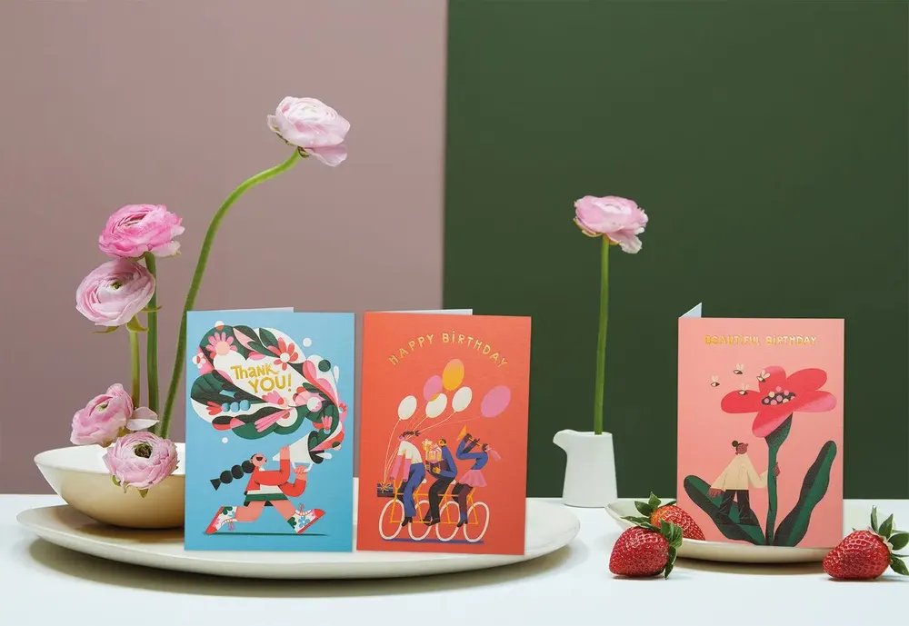 Card shop - LAGOM DESIGN Cards made in UK & Gift Wrap - KLANGUNDKLEID.DE GMBH