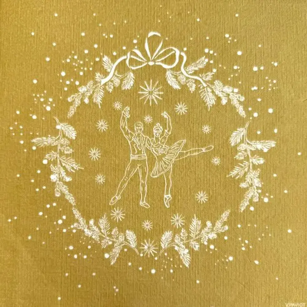 Napkins - GOLD DANCERS - FRANÇOISE PAVIOT
