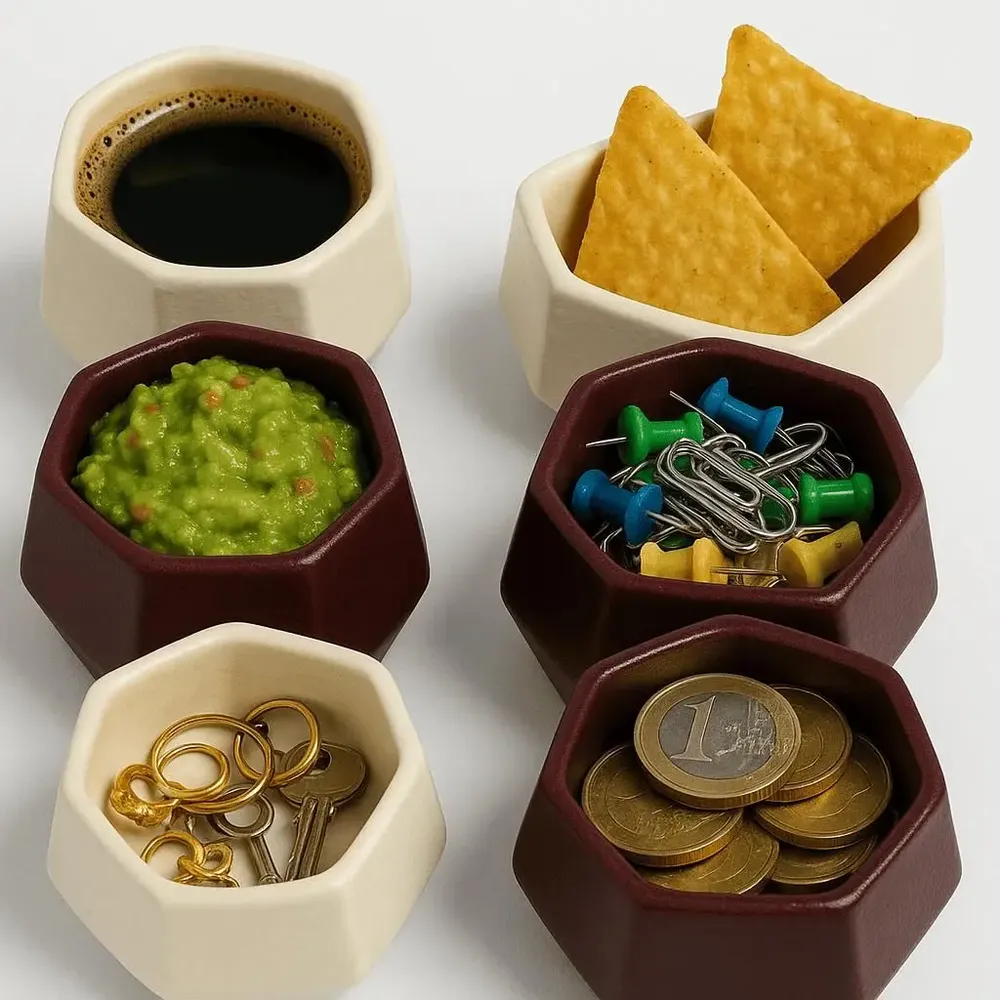 Design objects - Voronoi - magnetic cup, desk organizer and decorative object - EGOUNDESIGN