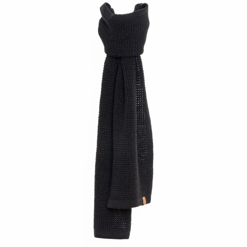 Scarves - JULES black knitted scarf - MONSIEUR CHARLI