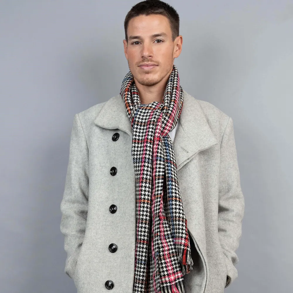 Scarves - REMI grey cotton scarf - MONSIEUR CHARLI