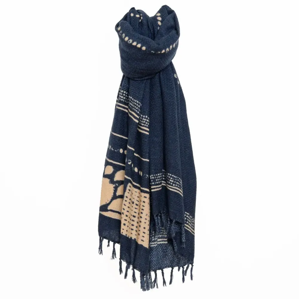 Scarves - DESIRE black wool scarf - MONSIEUR CHARLI
