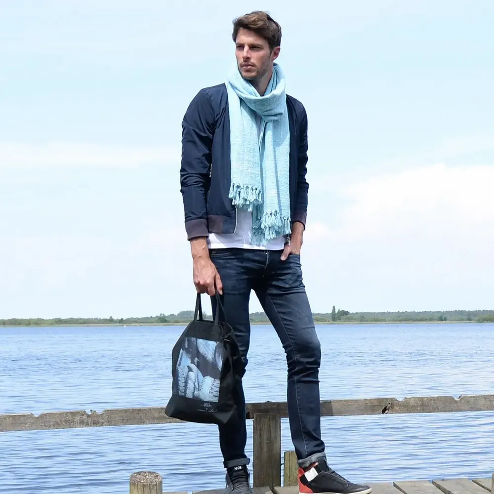Sacs et cabas - Sac en coton PNEU noir - MONSIEUR CHARLI