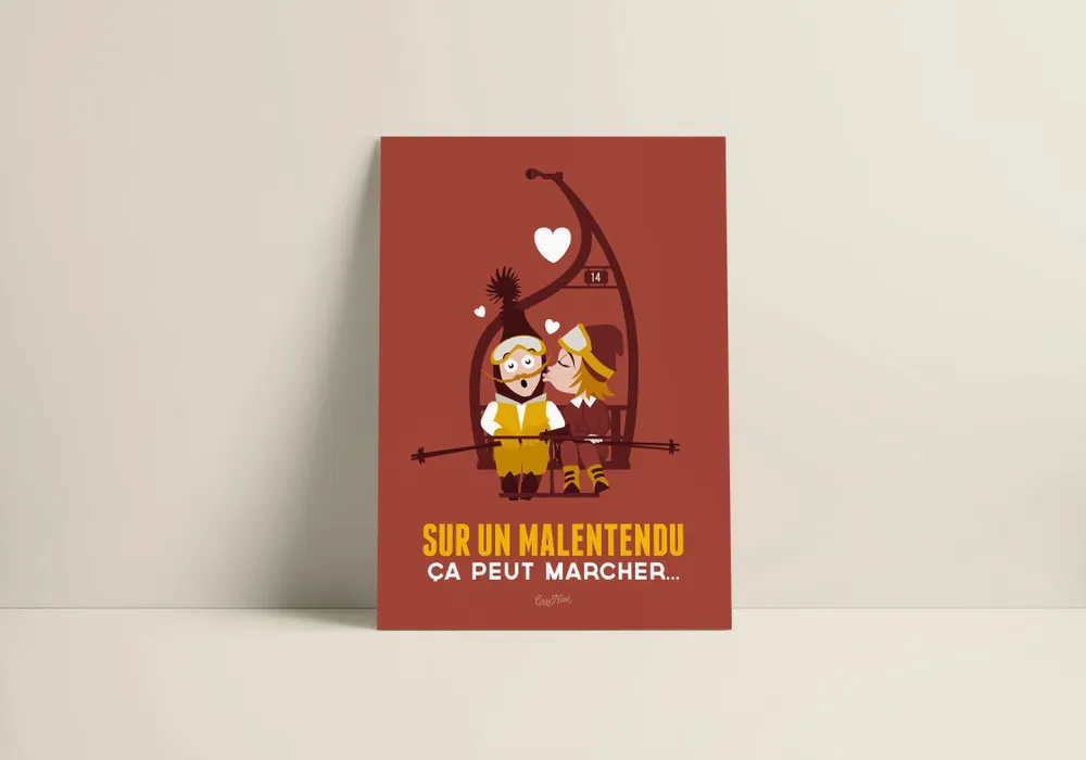 Poster - Poster Sur Un Malentendu - COSYNÉVÉ - MOUNTAIN POSTERS