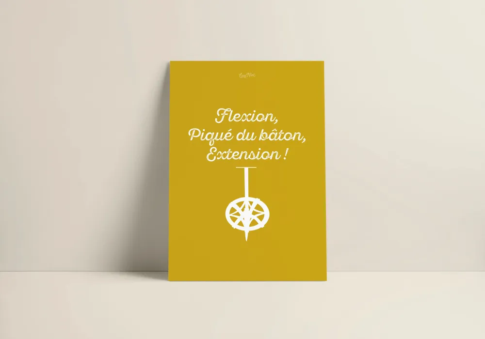 Affiches - Affiche Le Planté Du Baton : Jaune - COSYNÉVÉ - MOUNTAIN POSTERS
