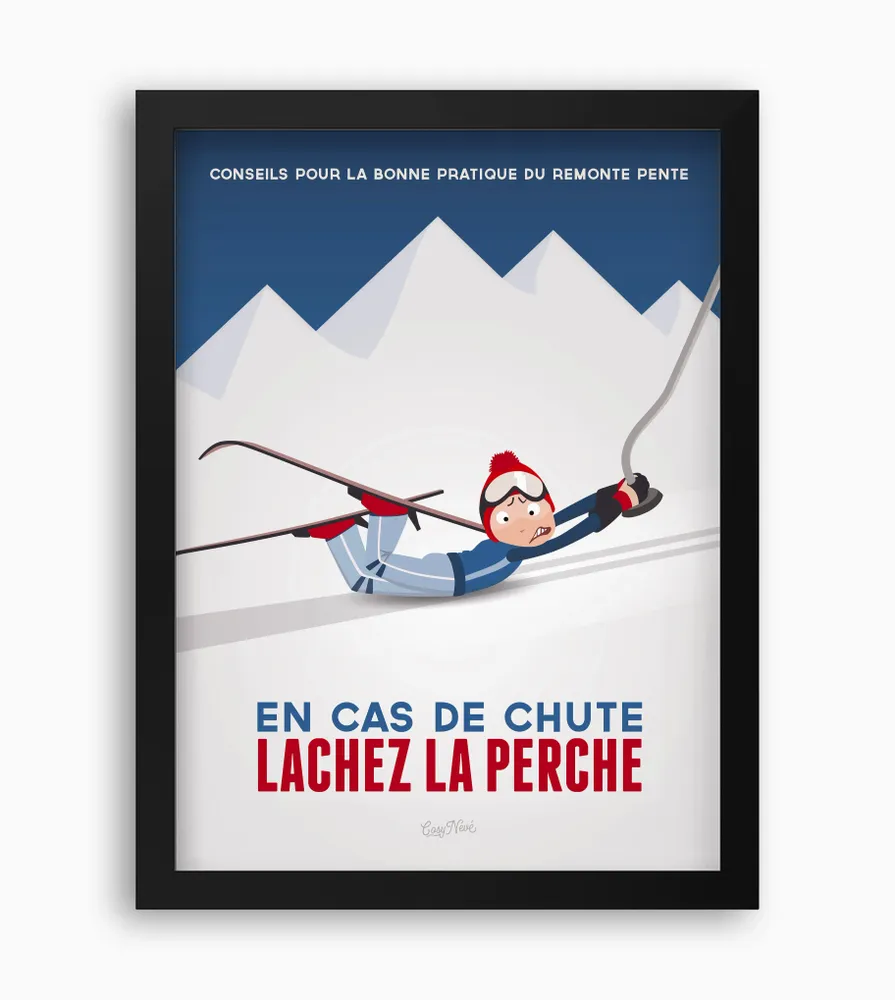 Poster - Framed poster Lachez La Perche - COSYNÉVÉ - MOUNTAIN POSTERS