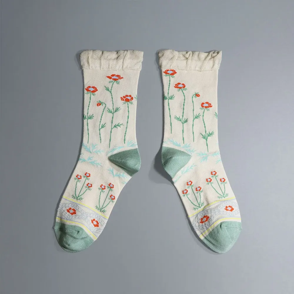Chaussettes - anemone - KURI BOTELLA