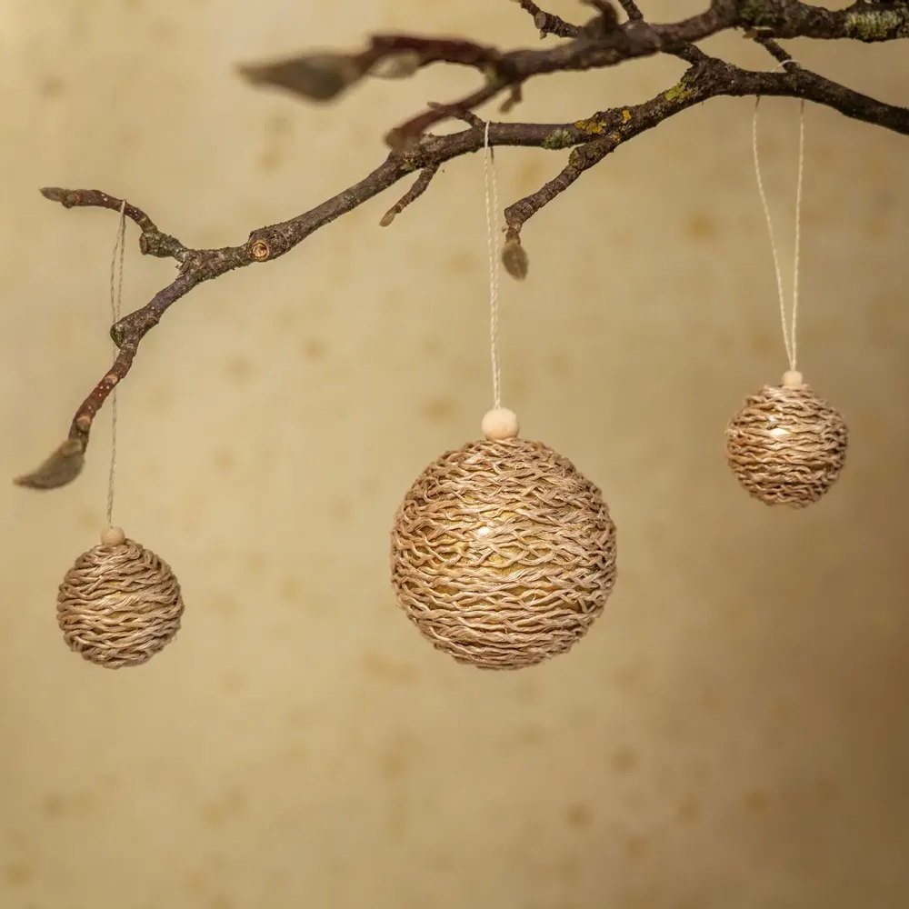 Other Christmas decorations - Trim twisted abaca - KINTA