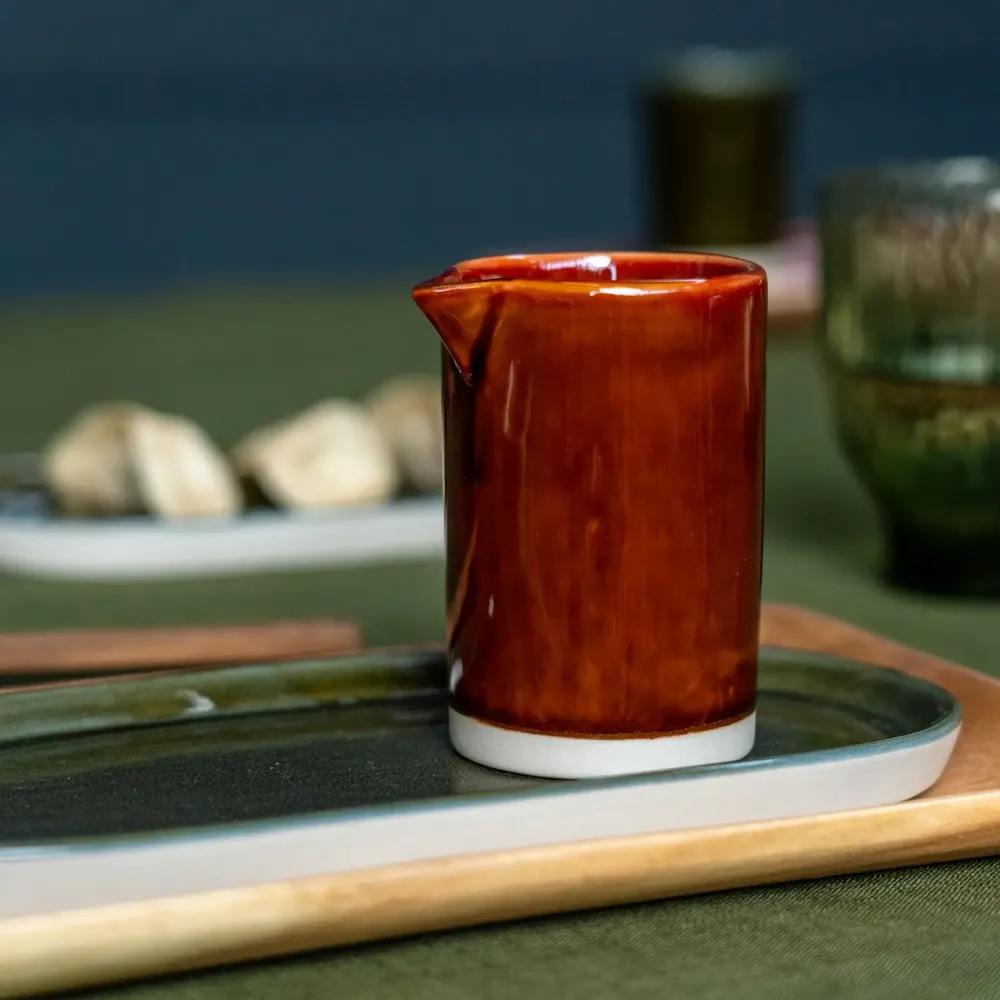 Platter and bowls - Tray ellipse stoneware - KINTA