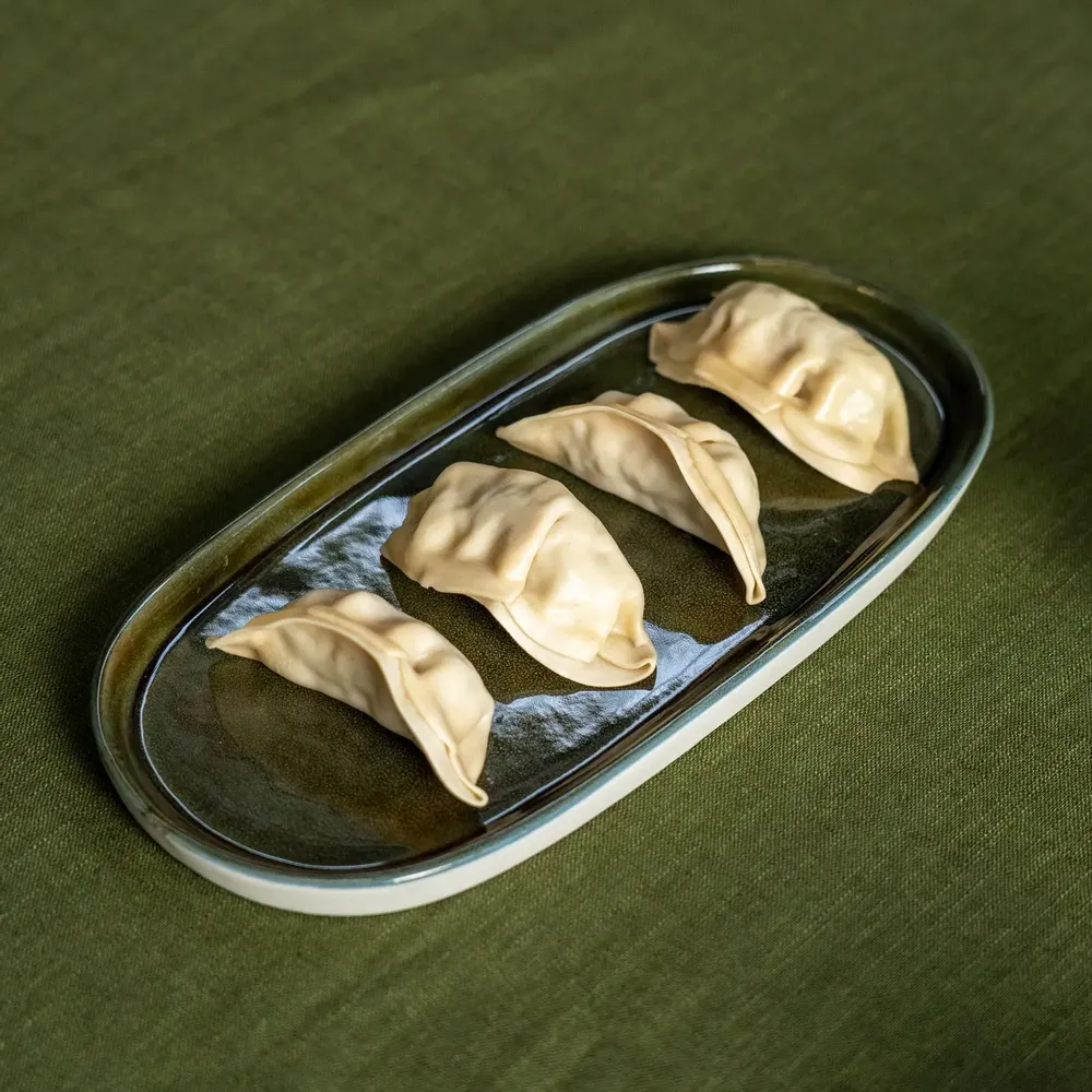 Platter and bowls - Tray ellipse stoneware - KINTA