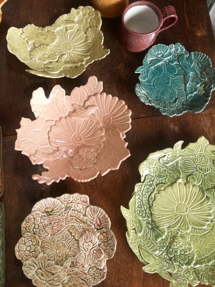 Platter and bowls - Petals & Flora Collection: Decor items - Tableware set - LAMUNLAMAI. CRAFTSTUDIO