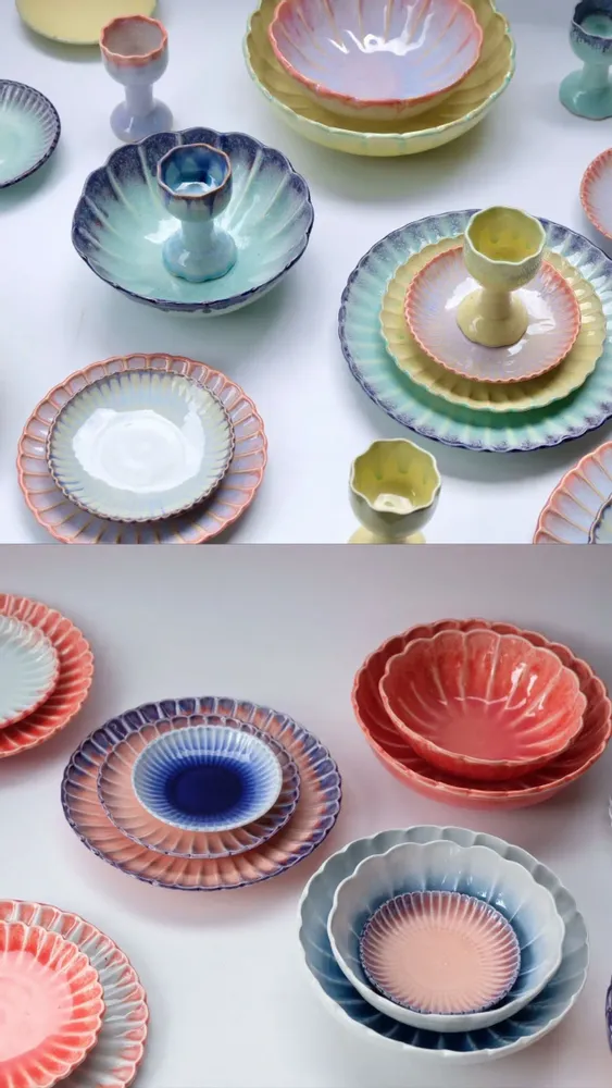 Assiettes au quotidien - Marigolds' muse - service de table - LAMUNLAMAI. CRAFTSTUDIO