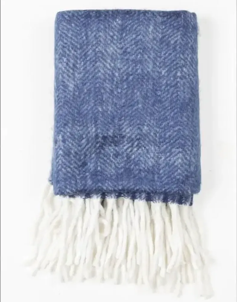 Throw blankets - TOM acrylic plaid - MONSIEUR CHARLI