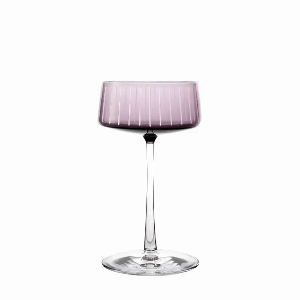 Crystal ware - Vida Linea Martini Verbe Coloured Champagne Glass - 1 piece 230 ml - PEKALLA CRISTAL GLASS