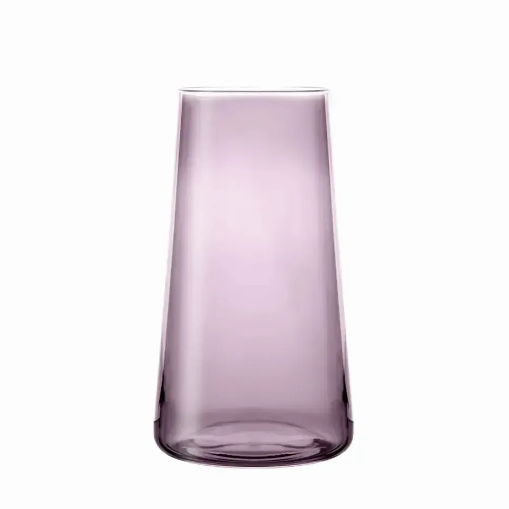 Glass - Vida Slate Coloured Cocktail / Water / Drinks Glass - 6 pieces 450 ml - PEKALLA CRISTAL GLASS