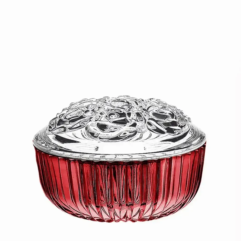 Cristallerie - Boîte en cristal à bijoux ou pour petits objets Rubin - PEKALLA CRISTAL GLASS