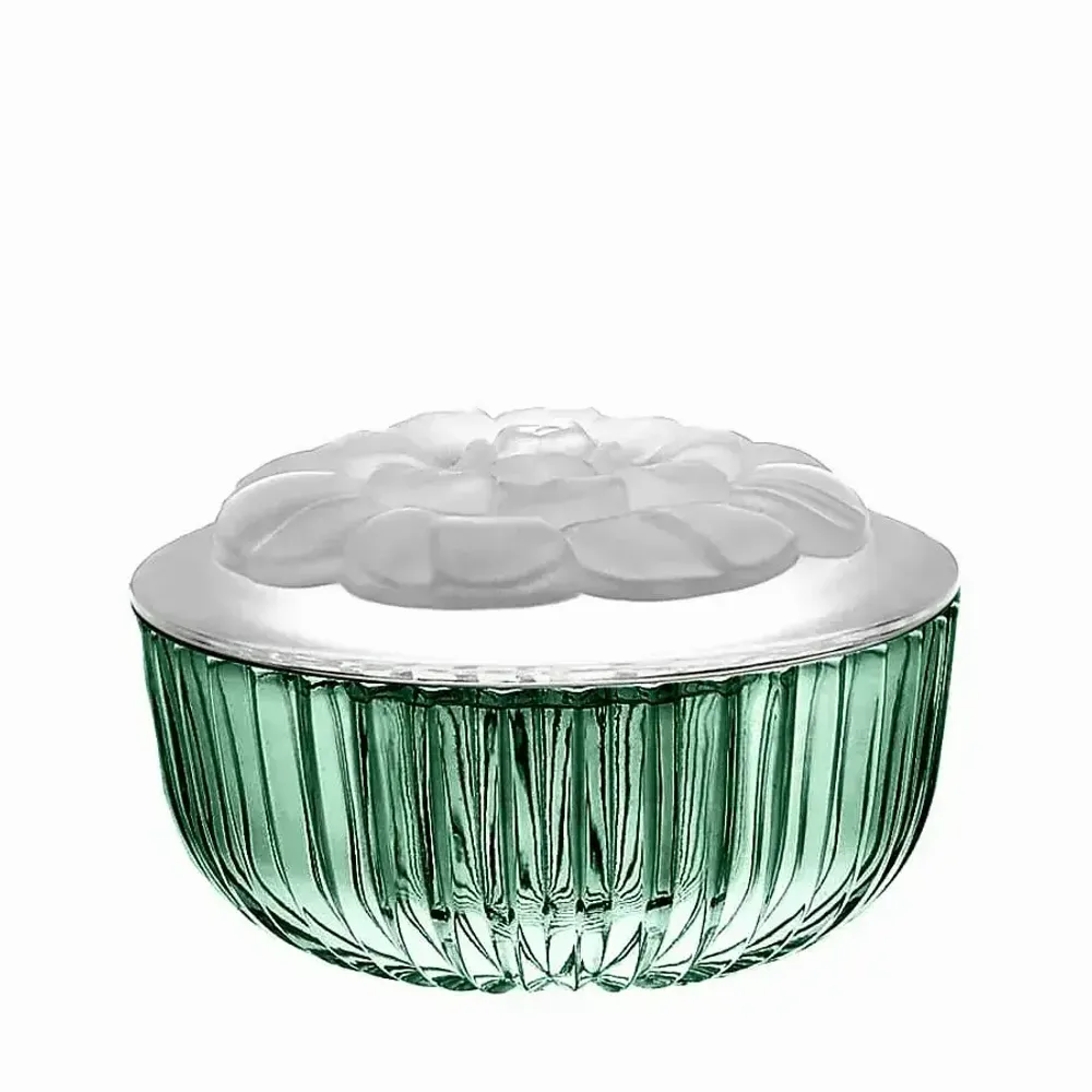 Crystal ware - Malachit Crystal Jewelry or Small Item Box - PEKALLA CRISTAL GLASS