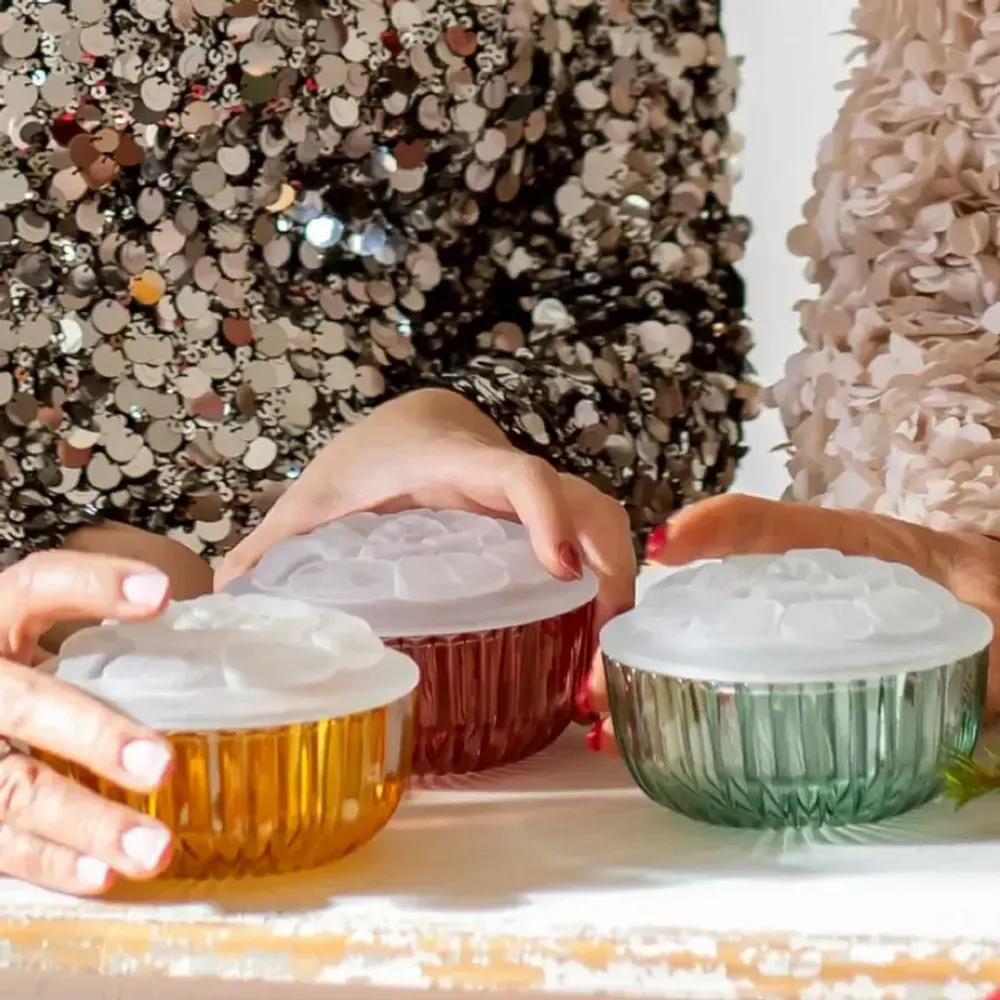 Crystal ware - Malachit Crystal Jewelry or Small Item Box - PEKALLA CRISTAL GLASS