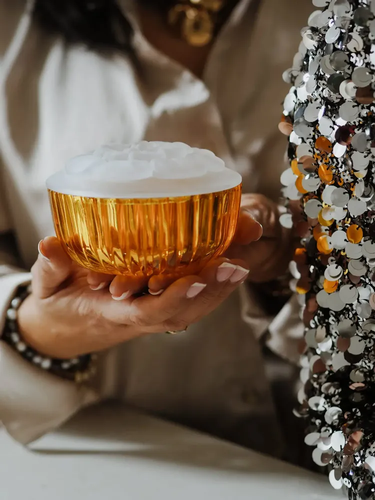 Cristallerie - Boîte en cristal à bijoux ou pour petits objets Amber - PEKALLA CRISTAL GLASS