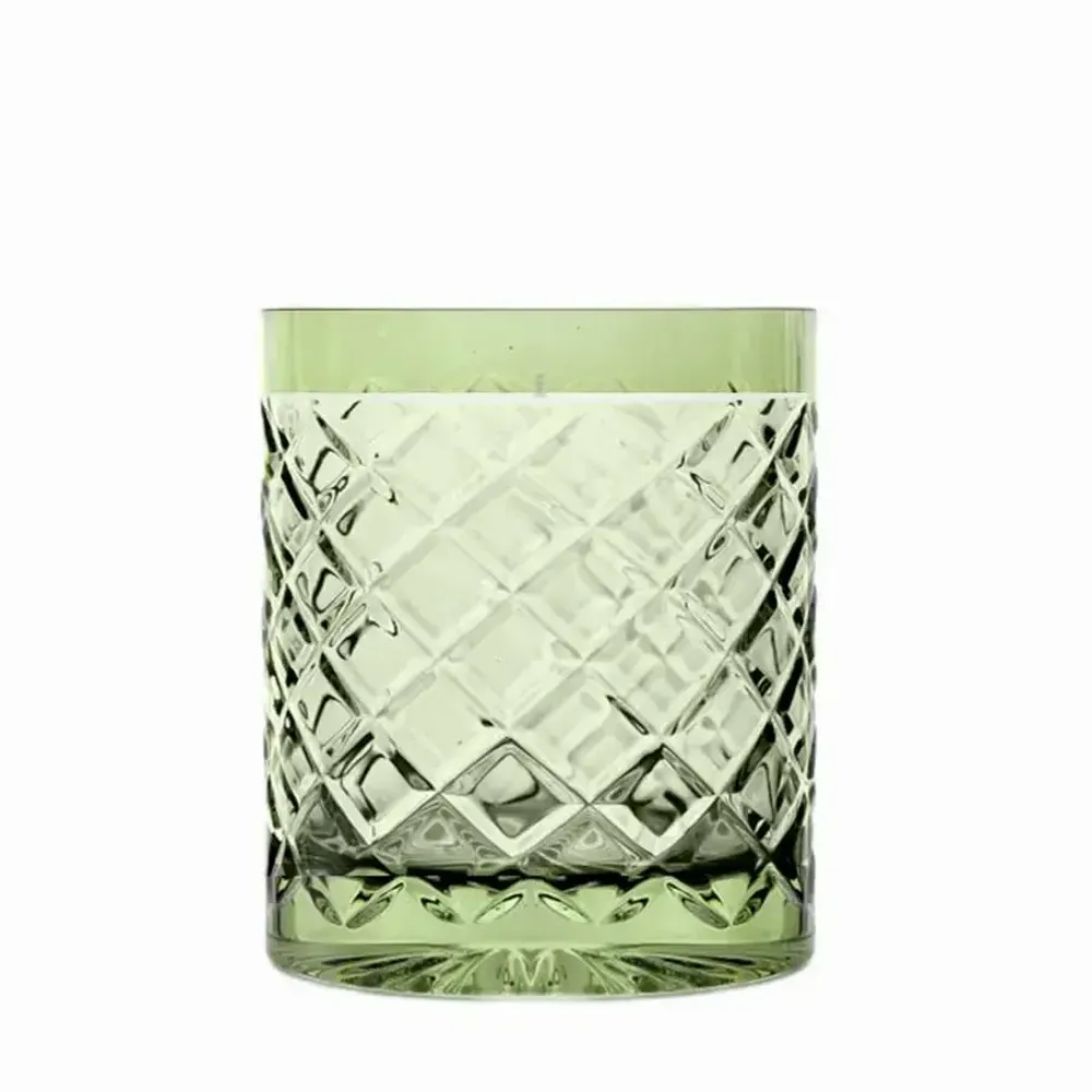 Candlesticks and candle holders - Iris Olive Scented Soy Crystal Candle - PEKALLA CRISTAL GLASS