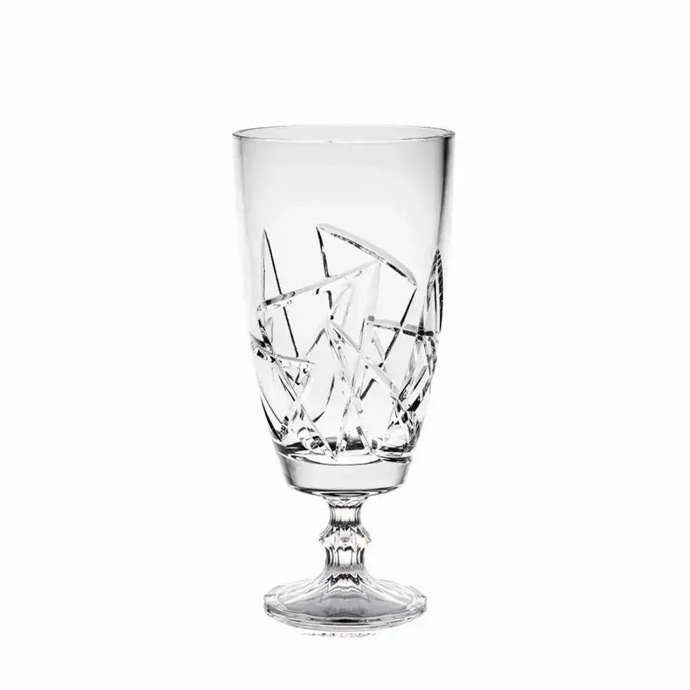 Crystal ware - Crystal vase on foot - 36 cm - PEKALLA CRISTAL GLASS