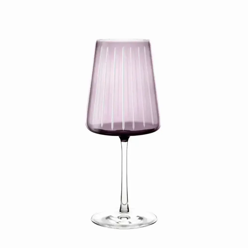 Glass - Vida Linea Verb Colored Wine Glass - 1 piece 520 ml - PEKALLA CRISTAL GLASS