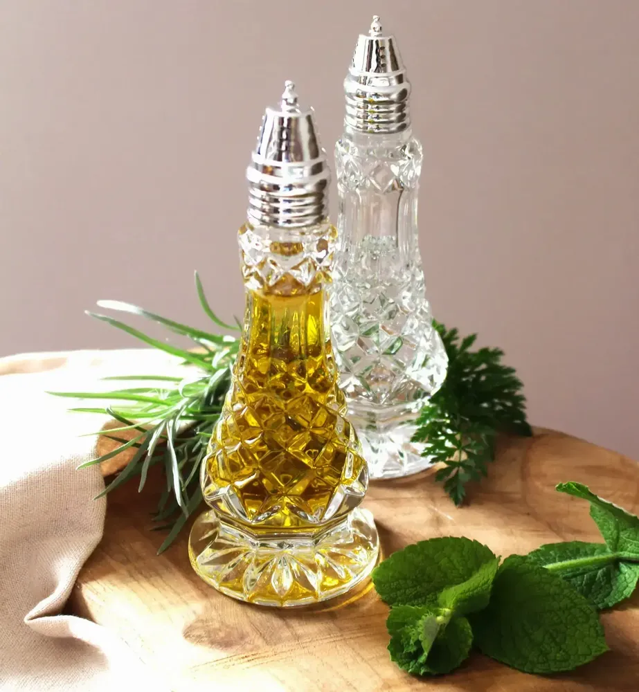 Cristallerie - Iris Conteneurs en cristal à épices - 2 pièces - PEKALLA CRISTAL GLASS