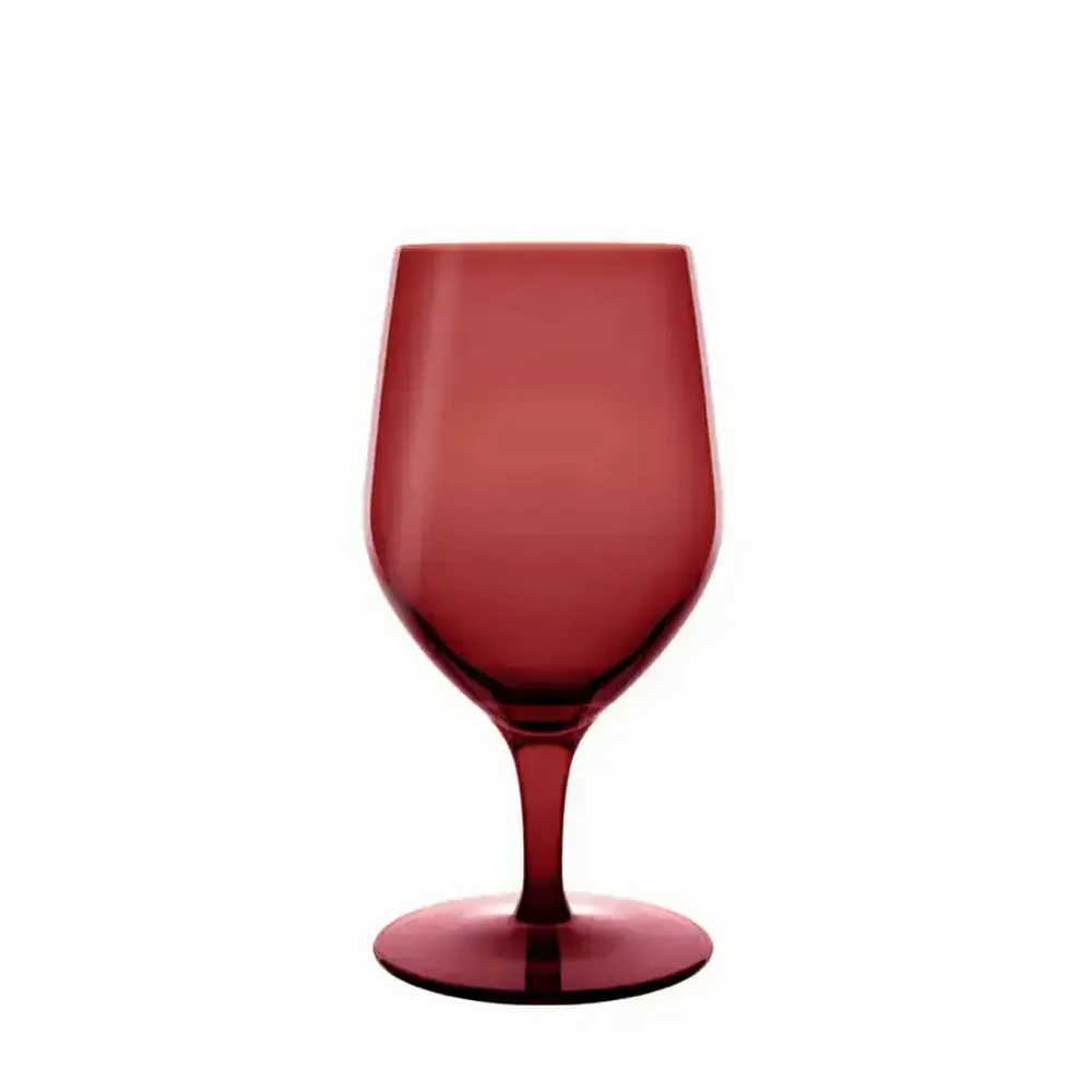 Glass - Vispera Rosal Colored Beer Glass - 1 piece 450 ml - PEKALLA CRISTAL GLASS