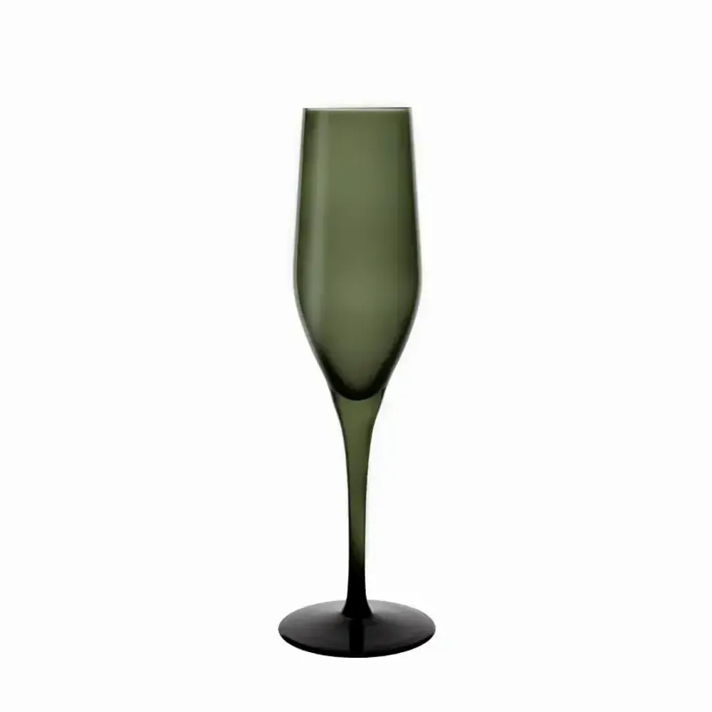 Verres - Vispera Verre à champagne coloré Verde - 1 pièce 170 ml - PEKALLA CRISTAL GLASS