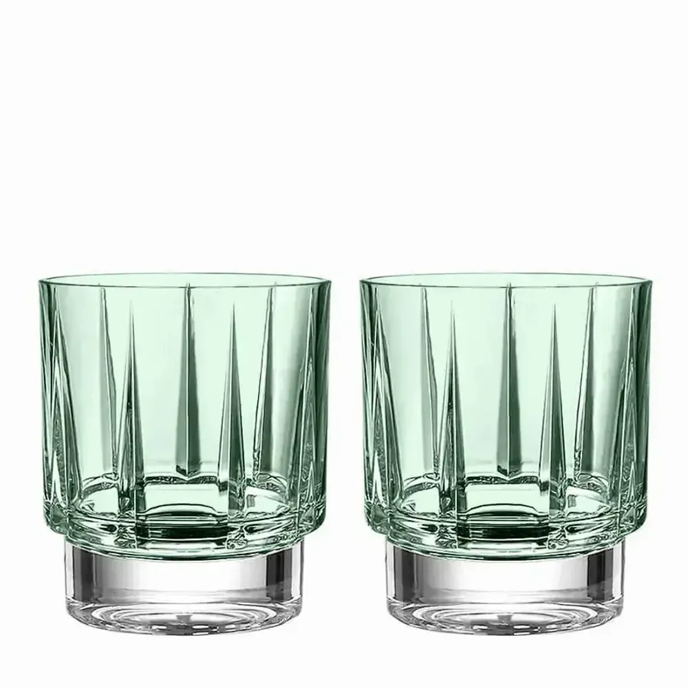 Crystal ware - Linea Malachit Crystal Whiskey Glasses - 2 pieces 300 ml - PEKALLA CRISTAL GLASS