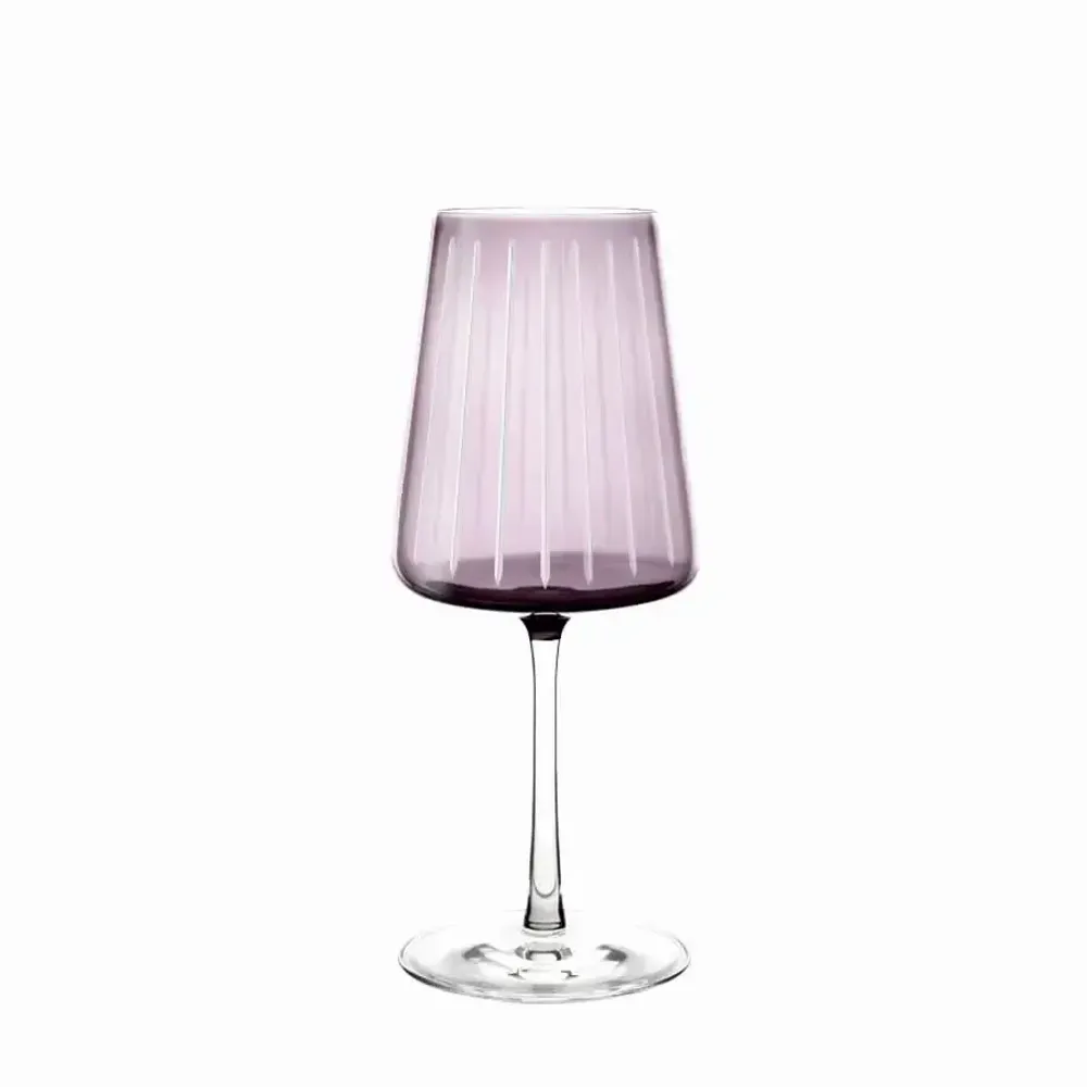 Verres - Vida Linea Verre à vin coloré Verbe - 1 pièce 400 ml - PEKALLA CRISTAL GLASS