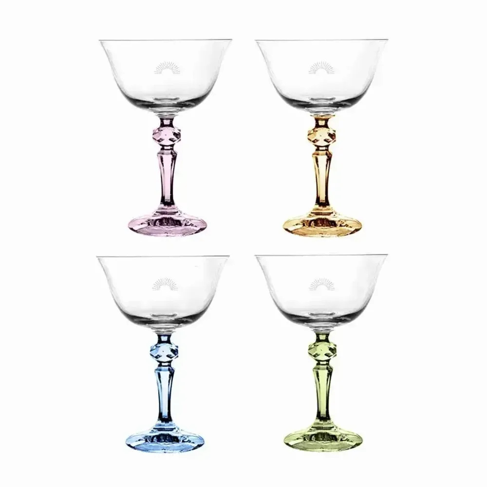 Crystal ware - Kalatina Isla crystal champagne glasses - 4 pieces 180 ml - PEKALLA CRISTAL GLASS