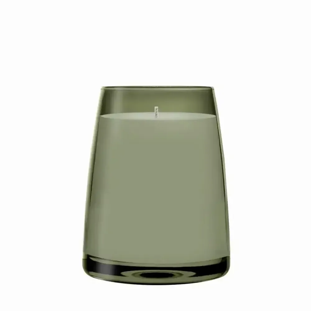 Candlesticks and candle holders - Vispera Verde Scented and colored soy candle - PEKALLA CRISTAL GLASS