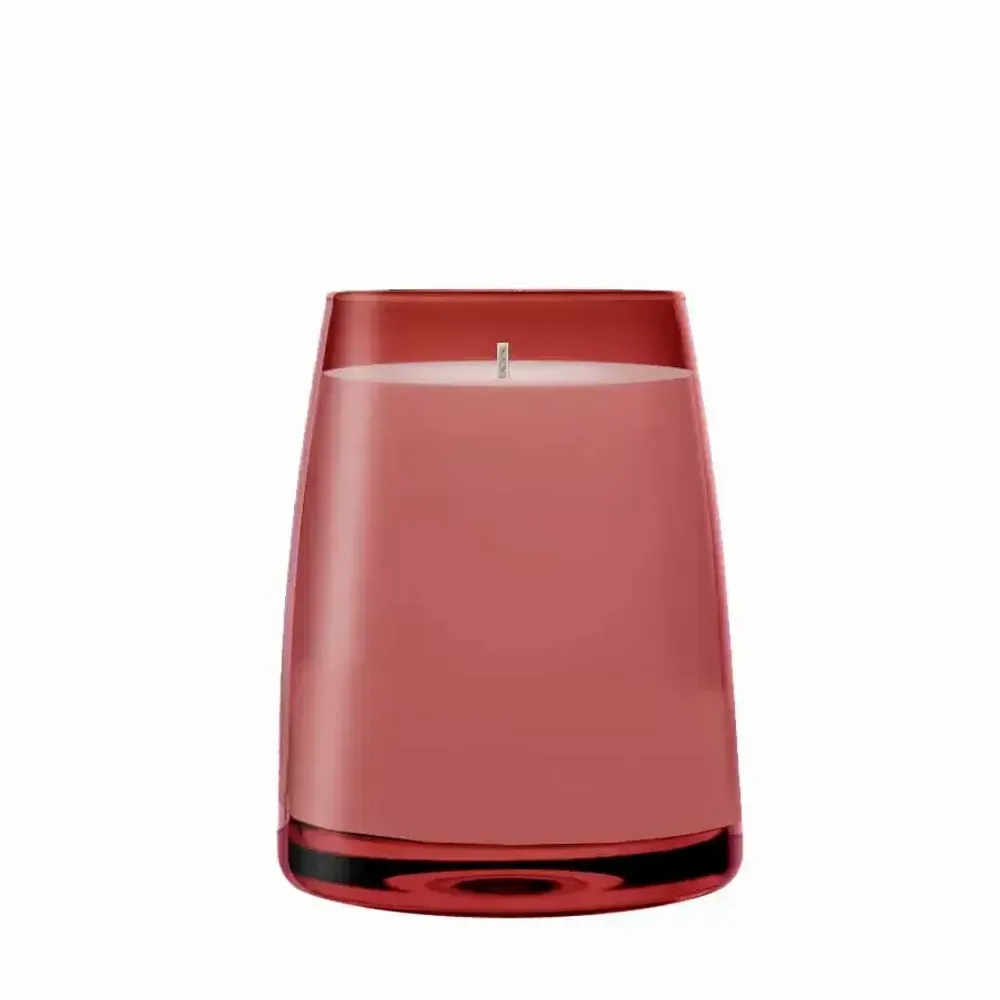 Candlesticks and candle holders - Vispera Rosal Scented and colored soy candle - PEKALLA CRISTAL GLASS