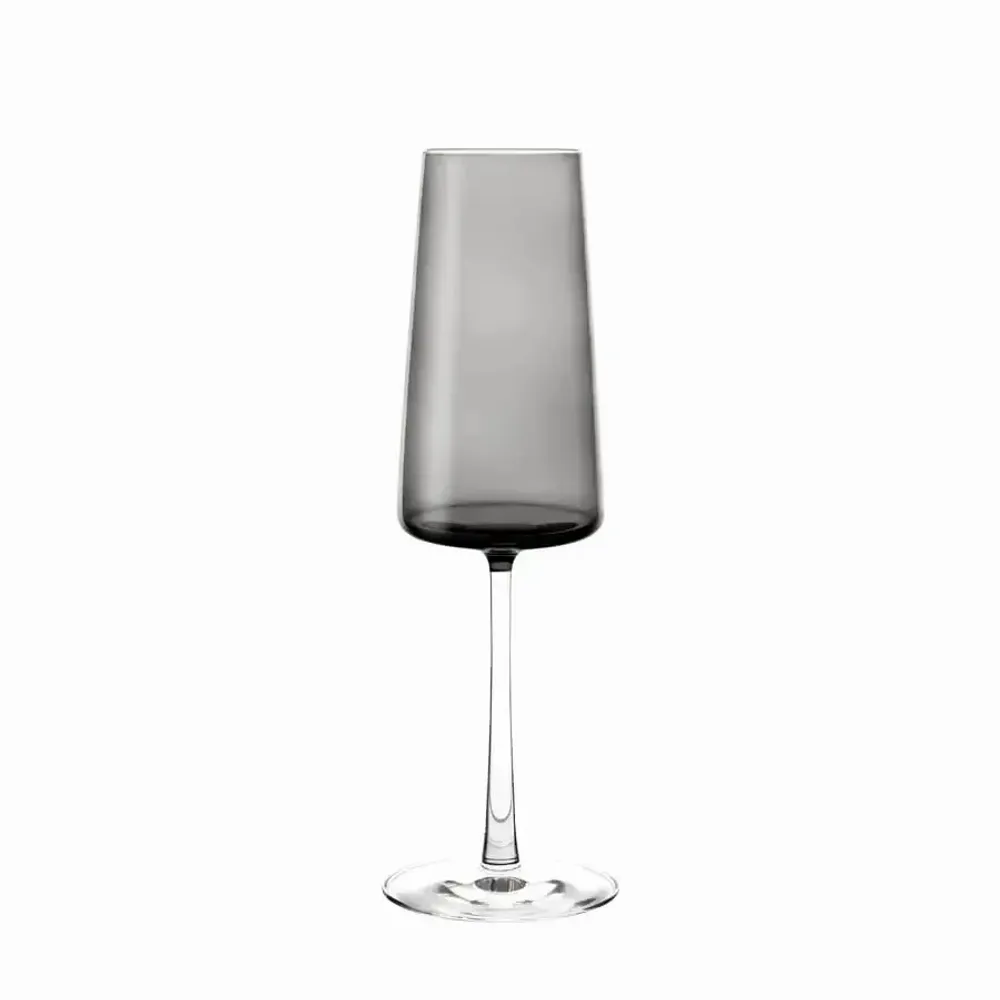 Verres - VidaVerre à champagne coloré Prosecco Gris - 1 pièce 240 ml - PEKALLA CRISTAL GLASS